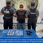 FGEGuerrero detiene en flagrancia a un hombre con arma de fuego y droga en San Marcos